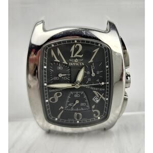 Invicta Lupah Chronograph Model 9897 Six Jewels Swiss Movement *Runs*